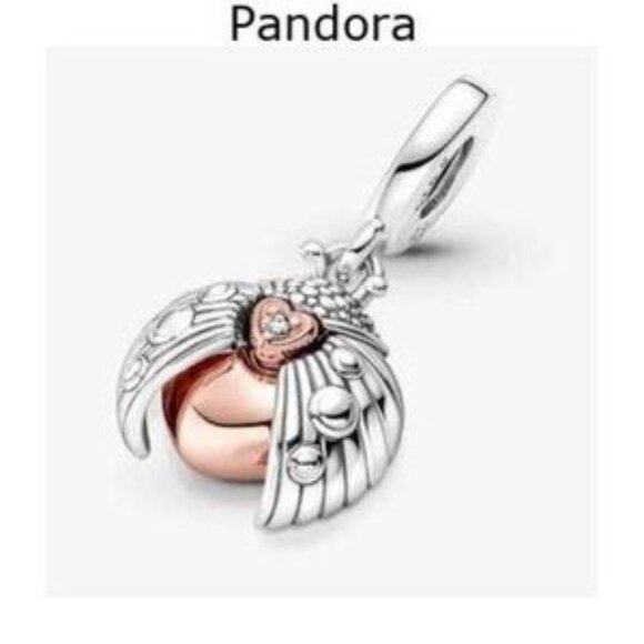 Pandora Silver and Pink Charm Bracelet - Picture 3 of 4